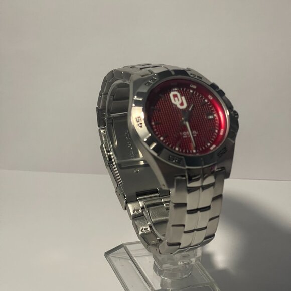 Oklahoma Sooners NCAA Stainless-Steel Watch by Fossil NEW (RARE) - Picture 6 of 8